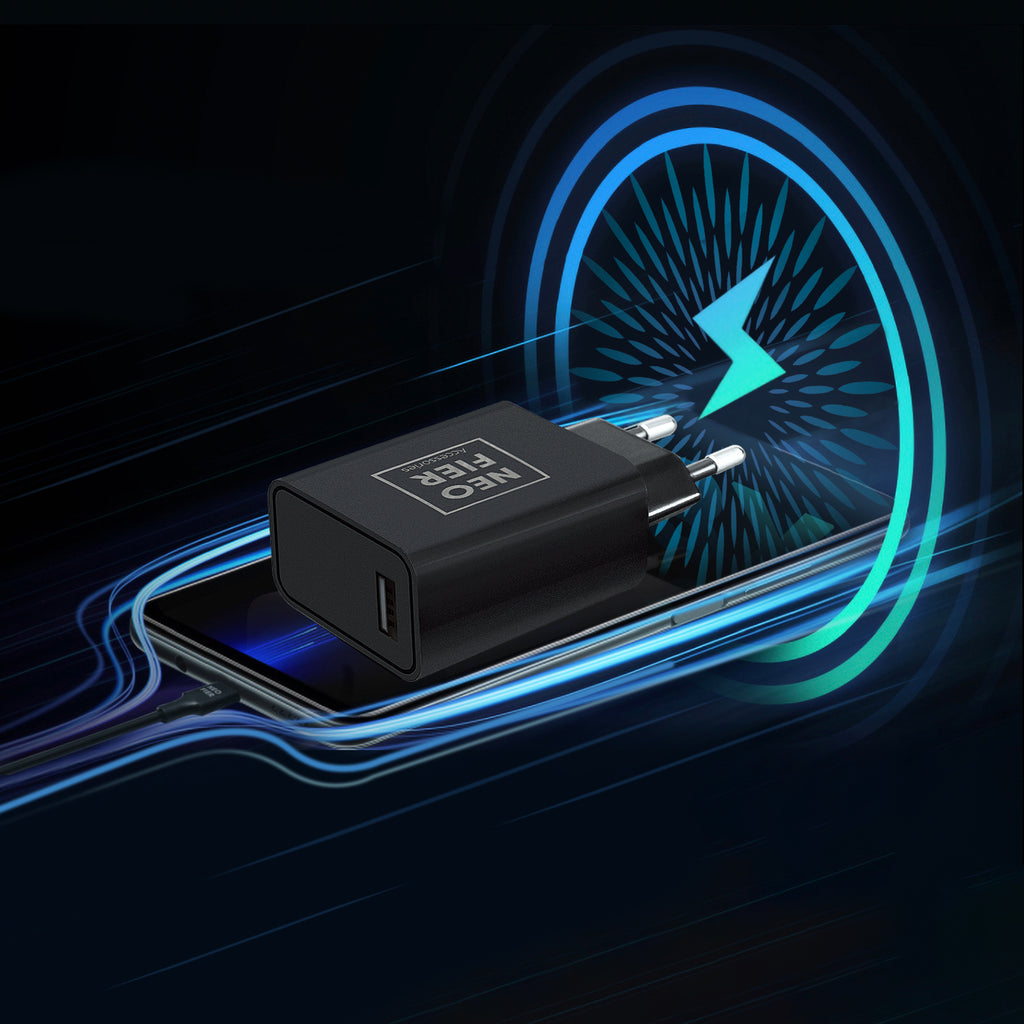 black type c charger, plug in wall charger