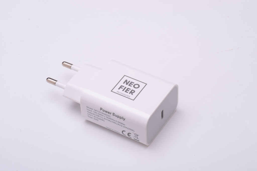 Type C charger, European adapter, plug-in wall charger