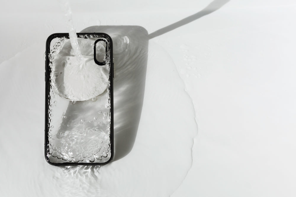 clean your clear phone case with bleach